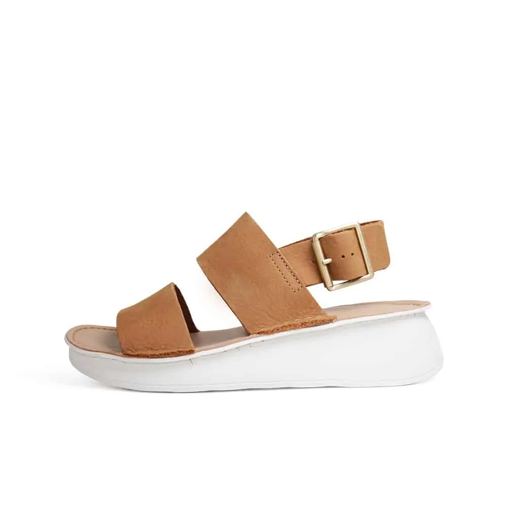 Clarks Velhill Strap 26170823 Women's Sandals for Summer in Light Tan Nubuck