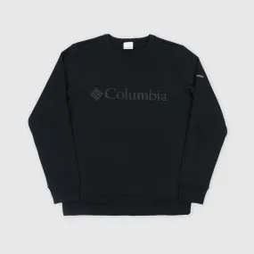 Columbia Logo Fleece Crew - Black Puff Logo