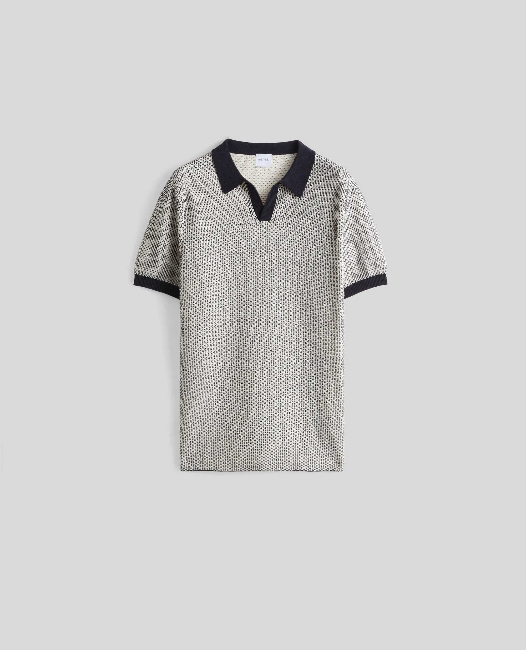 cotton polo - navy