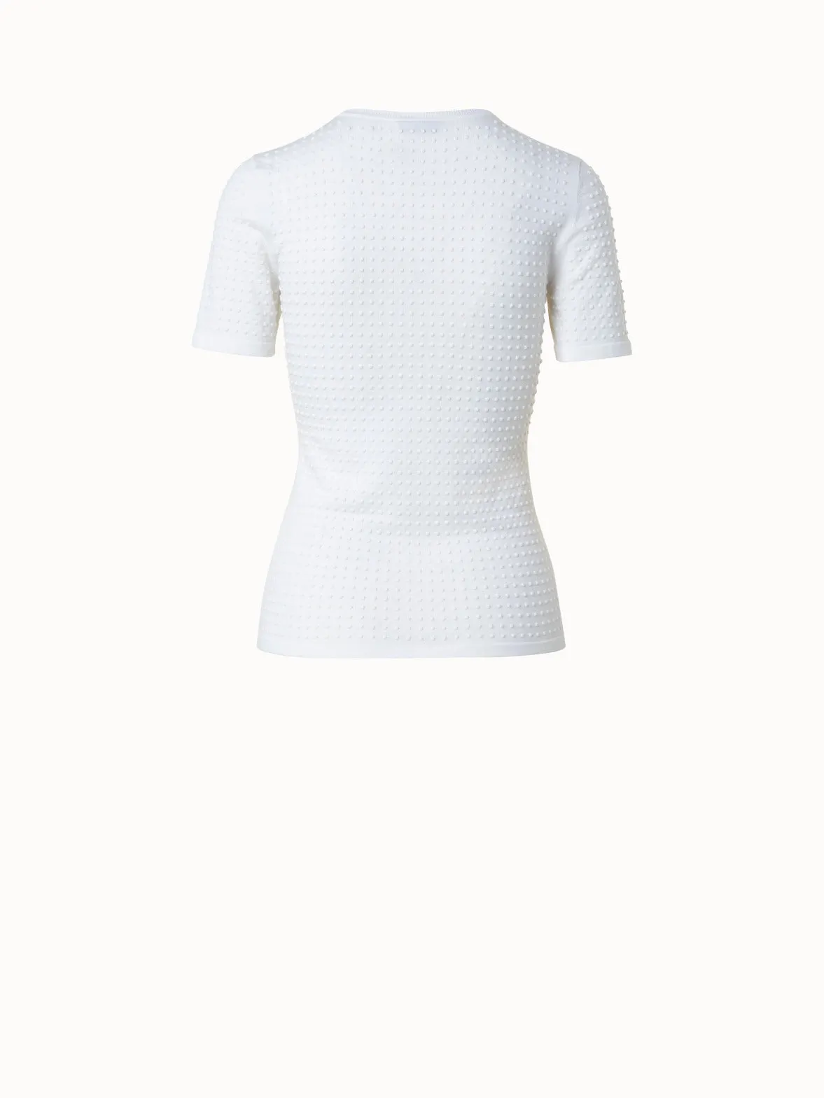 Cotton Stretch 3D Square Knit Pullover