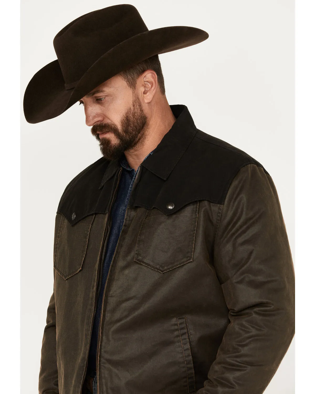 Cripple Creek Men's Two Tone Concealed Carry Ranch Jacket