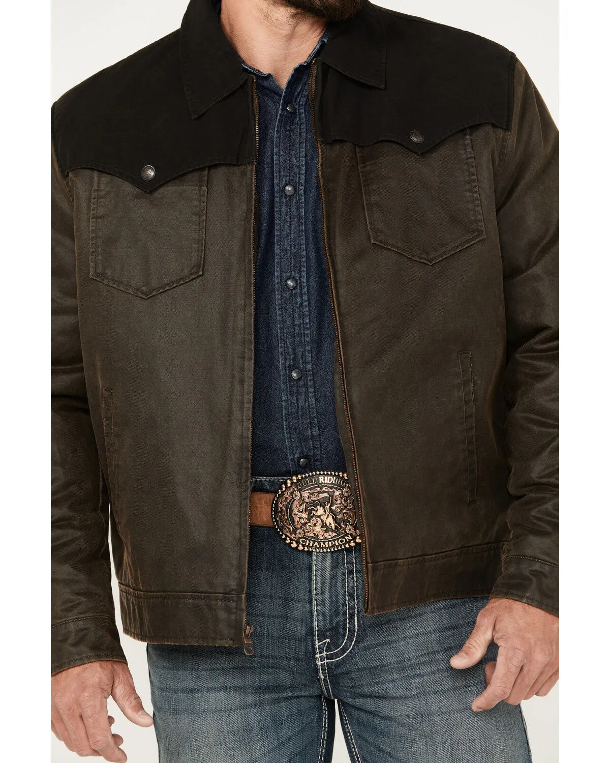 Cripple Creek Men's Two Tone Concealed Carry Ranch Jacket