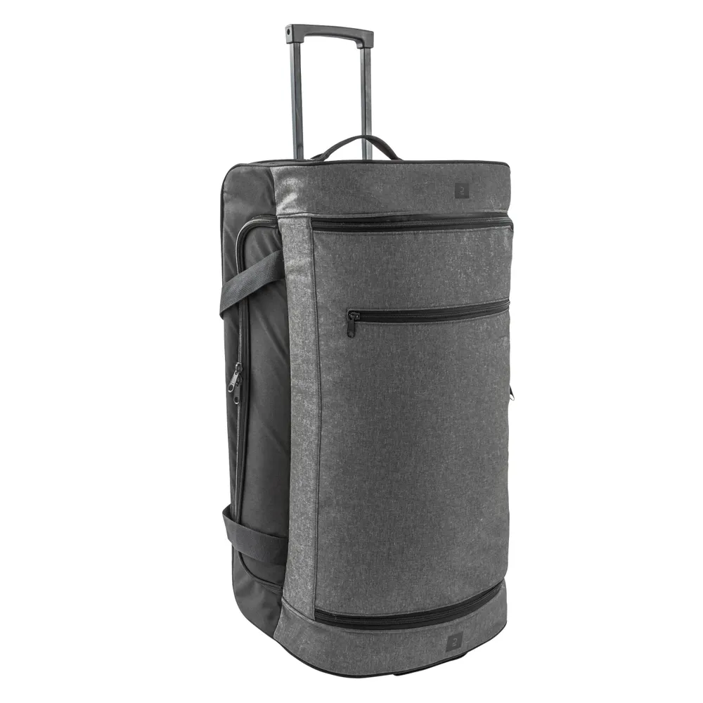 Decathlon 70 L Suitcase - Essential Black/Grey