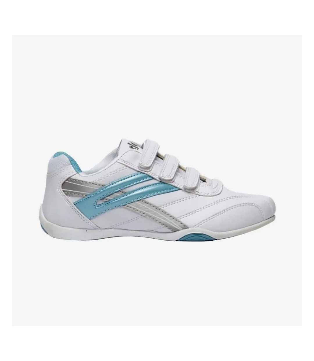 Dek Womens/Ladies Raven 3 Touch Fastening Trainers (White/Light Blue) - UTDF915