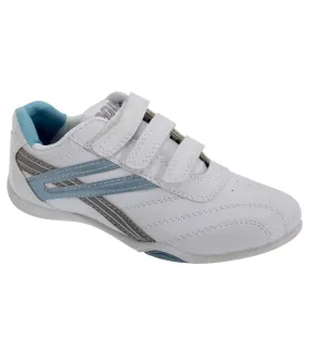 Dek Womens/Ladies Raven 3 Touch Fastening Trainers (White/Light Blue) - UTDF915