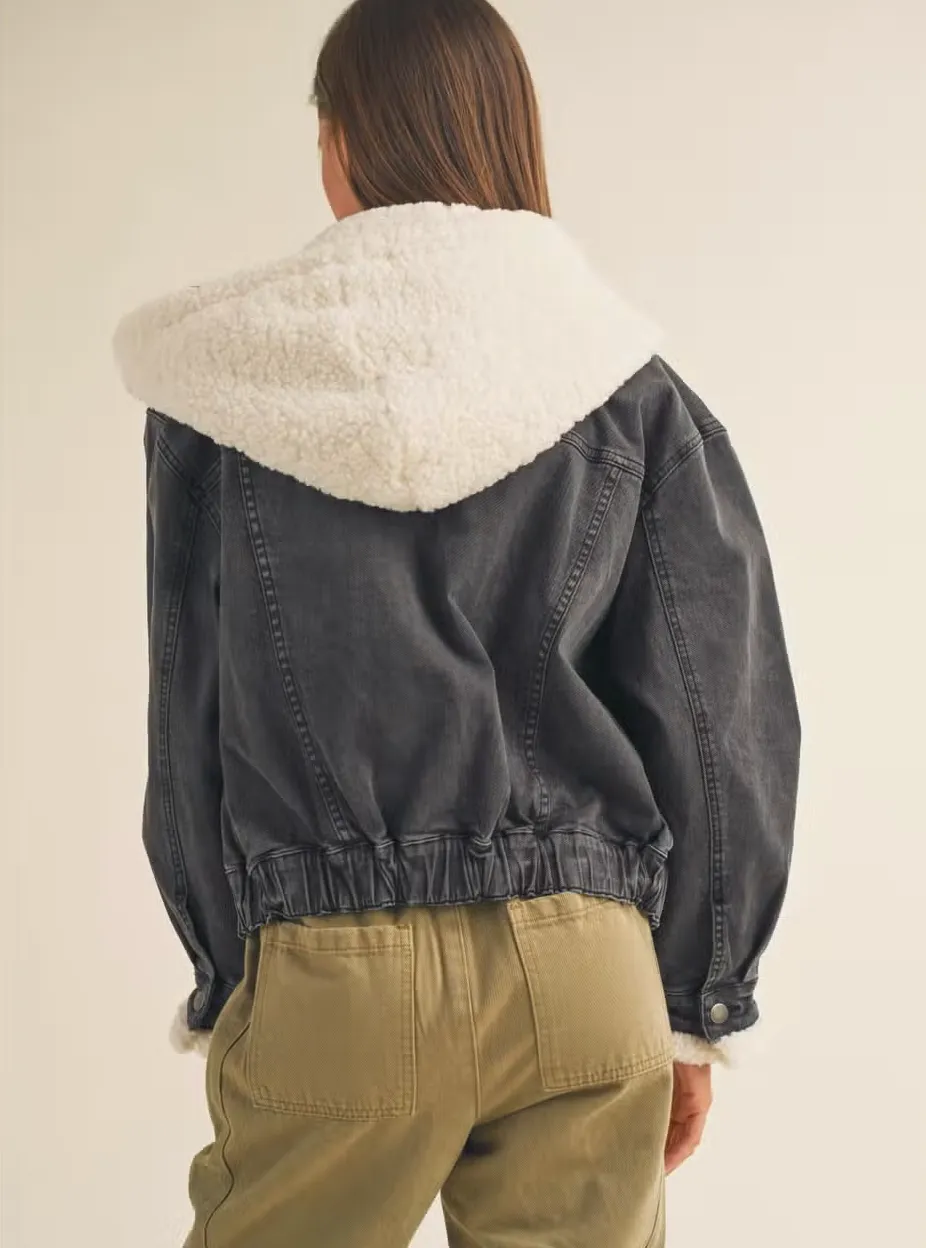 Denim Jacket With Sherpa Jacket