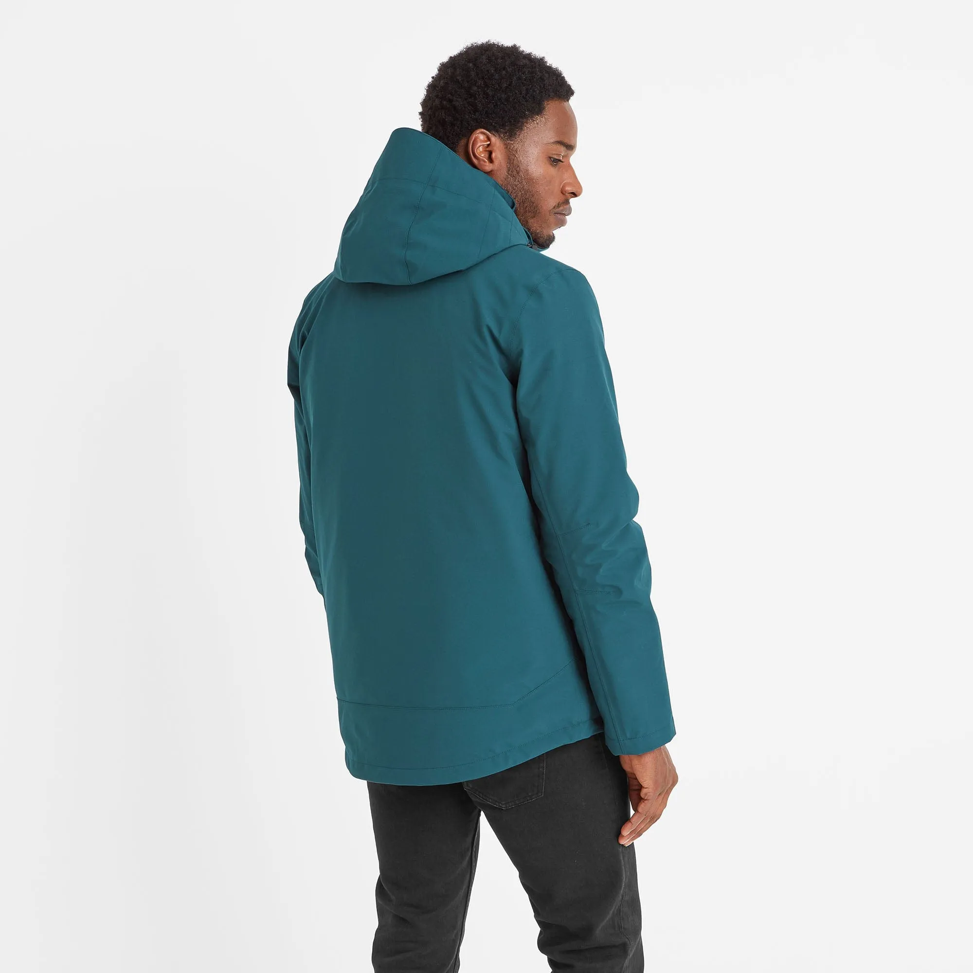 Denton Mens 3-in-1 Waterproof Jacket - Petrol Green