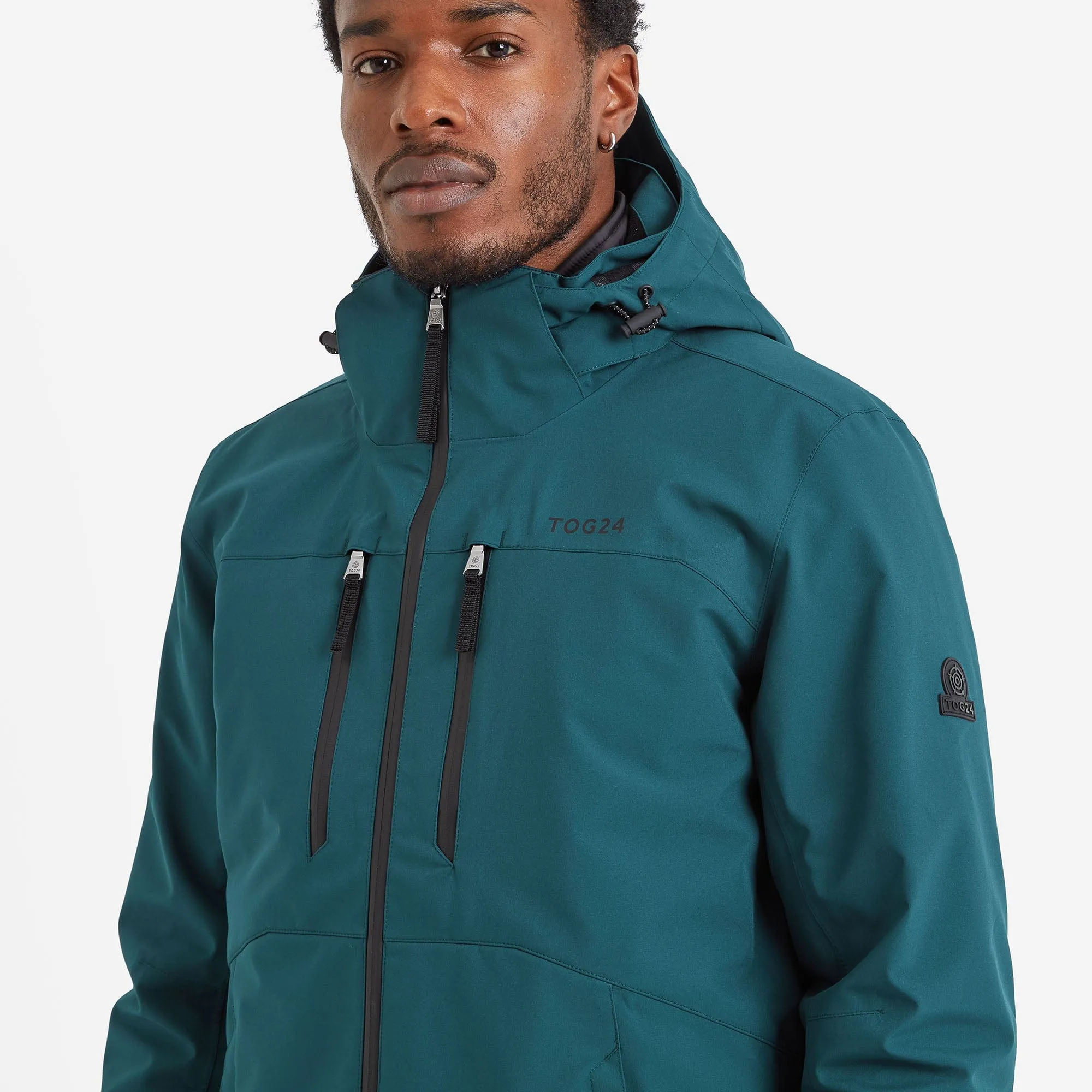 Denton Mens 3-in-1 Waterproof Jacket - Petrol Green