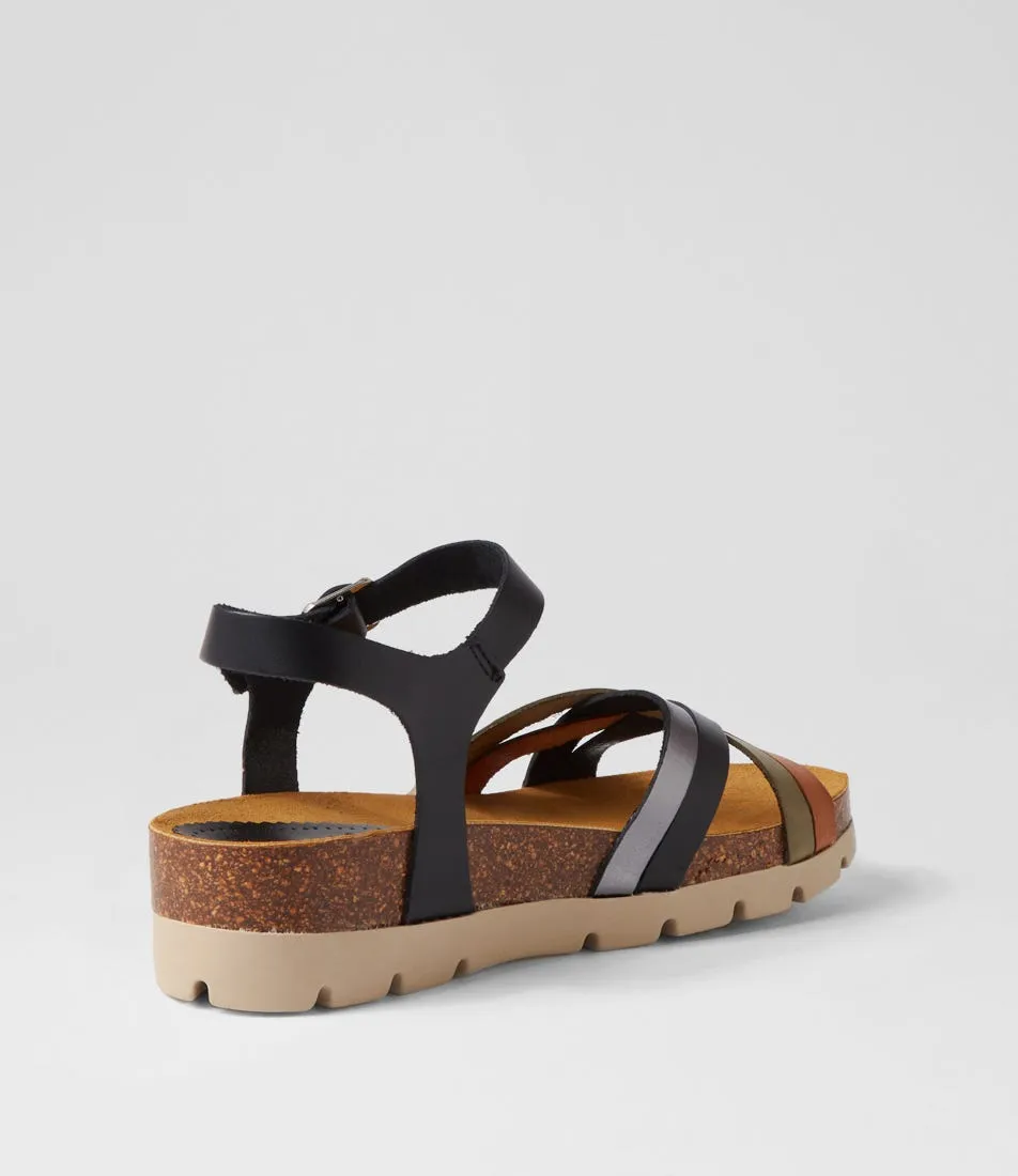 DIANA FERRARI Gemad Black Multi Sandals