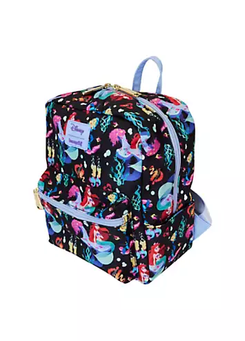 Disney The Little Mermaid 35th Anniversary ’Life Is The Bubbles’ AOP Nylon Mini Backpack by Loungefly | Look Again