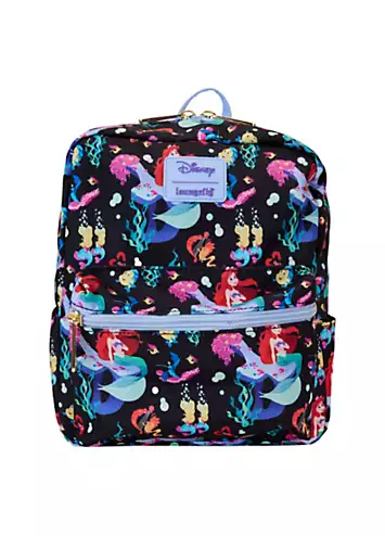 Disney The Little Mermaid 35th Anniversary ’Life Is The Bubbles’ AOP Nylon Mini Backpack by Loungefly | Look Again