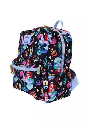 Disney The Little Mermaid 35th Anniversary ’Life Is The Bubbles’ AOP Nylon Mini Backpack by Loungefly | Look Again