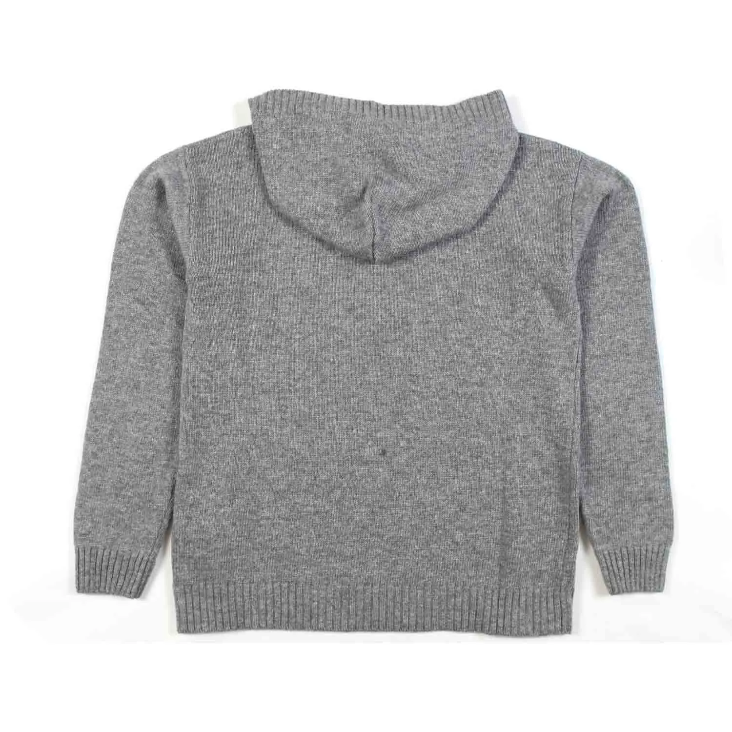 Dondup Hooded Gray Pullover For Girl And Teen