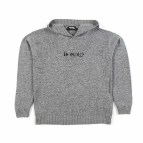 Dondup Hooded Gray Pullover For Girl And Teen