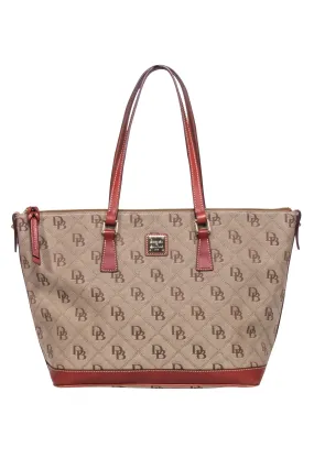 Dooney & Bourke - Brown Monogram Tote