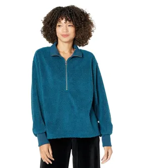 Dylan by True Grit Sherpa Modern Zip Pullover Sweatshirt Women's