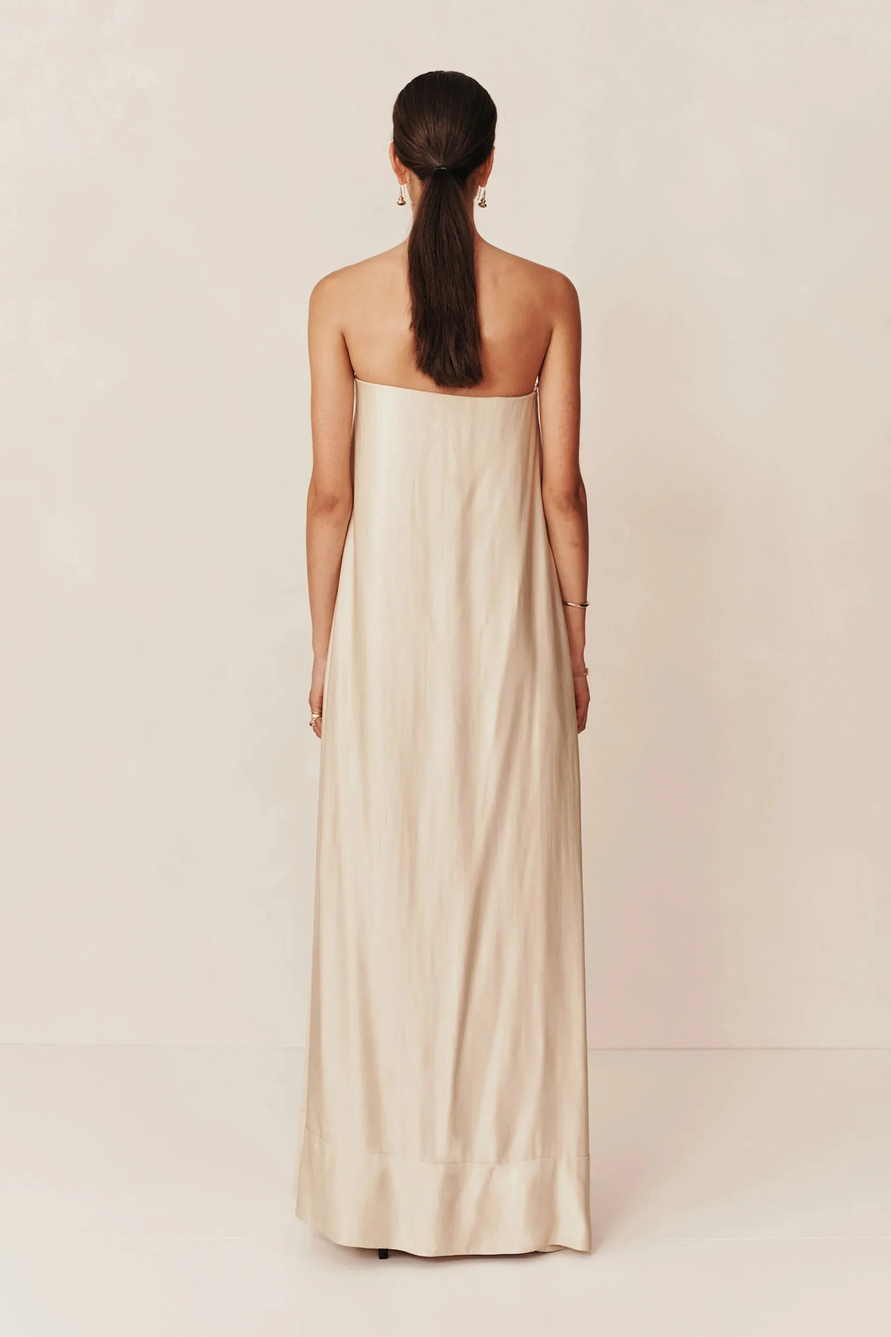 Esse Studios Oude Wrap Maxi Dress - Oyster