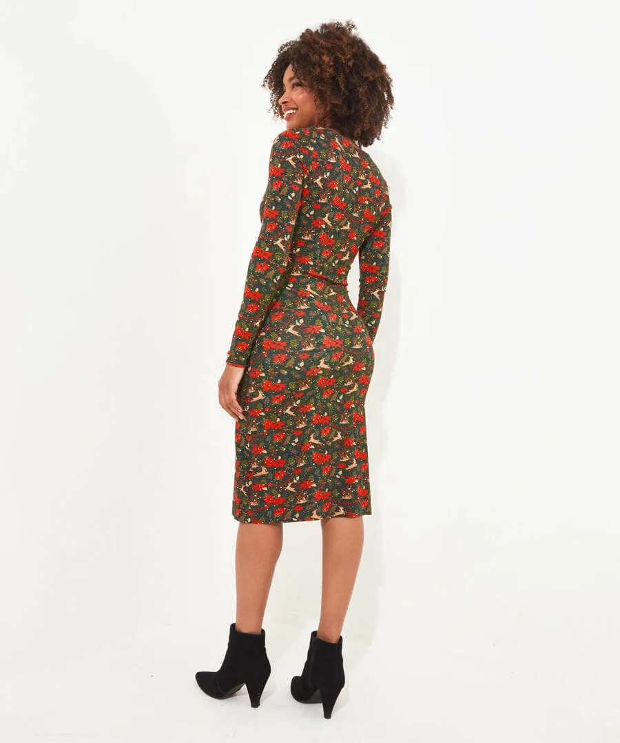 Fabulously Festive Wrap Dress