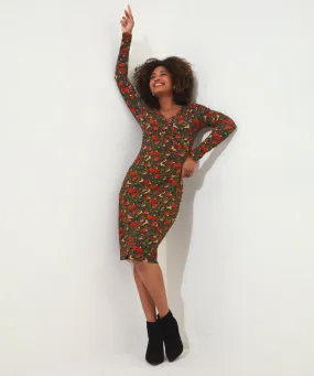 Fabulously Festive Wrap Dress