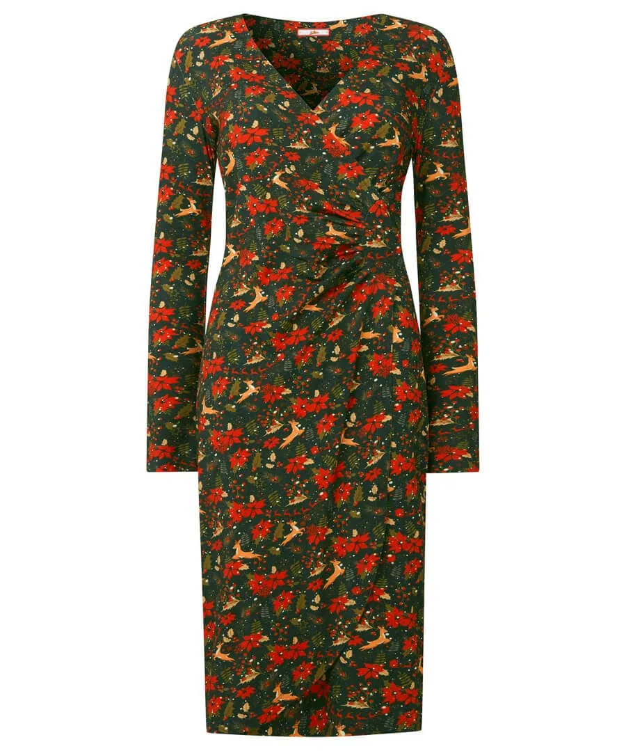 Fabulously Festive Wrap Dress