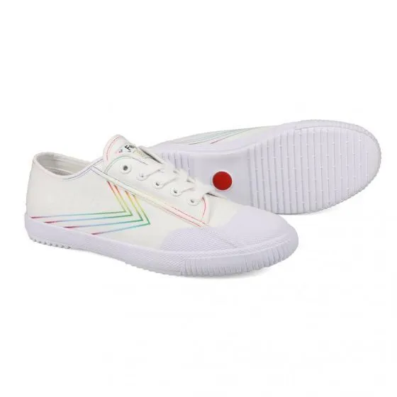 Feiyue FE LO 1920 Canvas Trainers - White/Rainbow