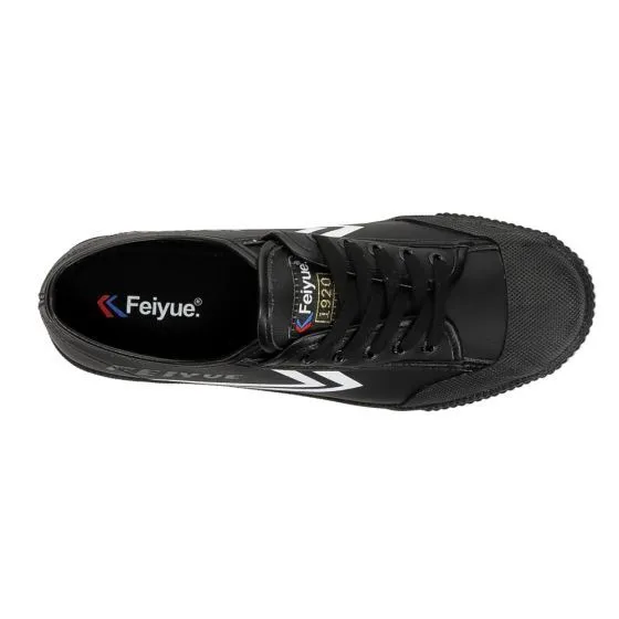 Feiyue FE LO 1920 Vegan Leather Trainers - Black/White