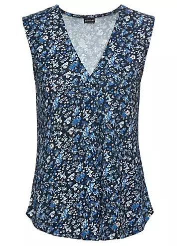 Floral Print Sleeveless Top by bonprix | Look Again