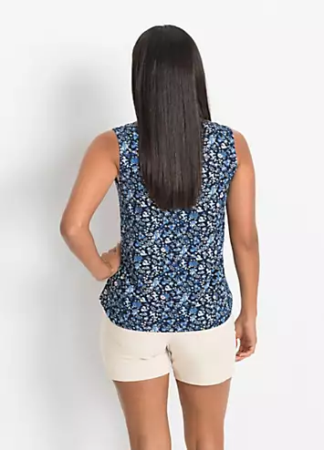 Floral Print Sleeveless Top by bonprix | Look Again