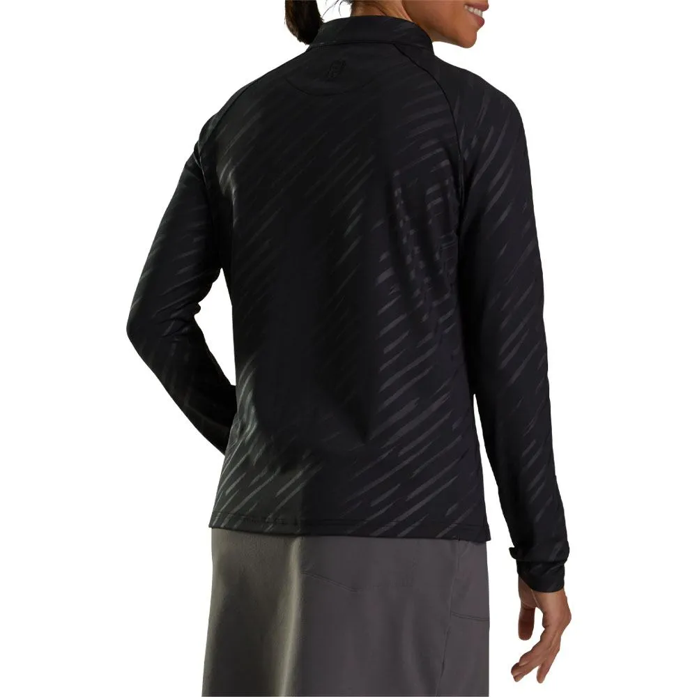 FootJoy Half-Zip Embossed Golf Pullover 2023 Women