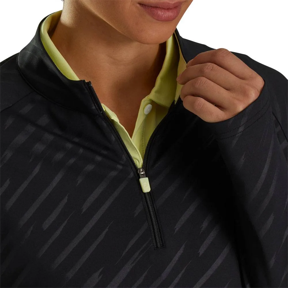 FootJoy Half-Zip Embossed Golf Pullover 2023 Women