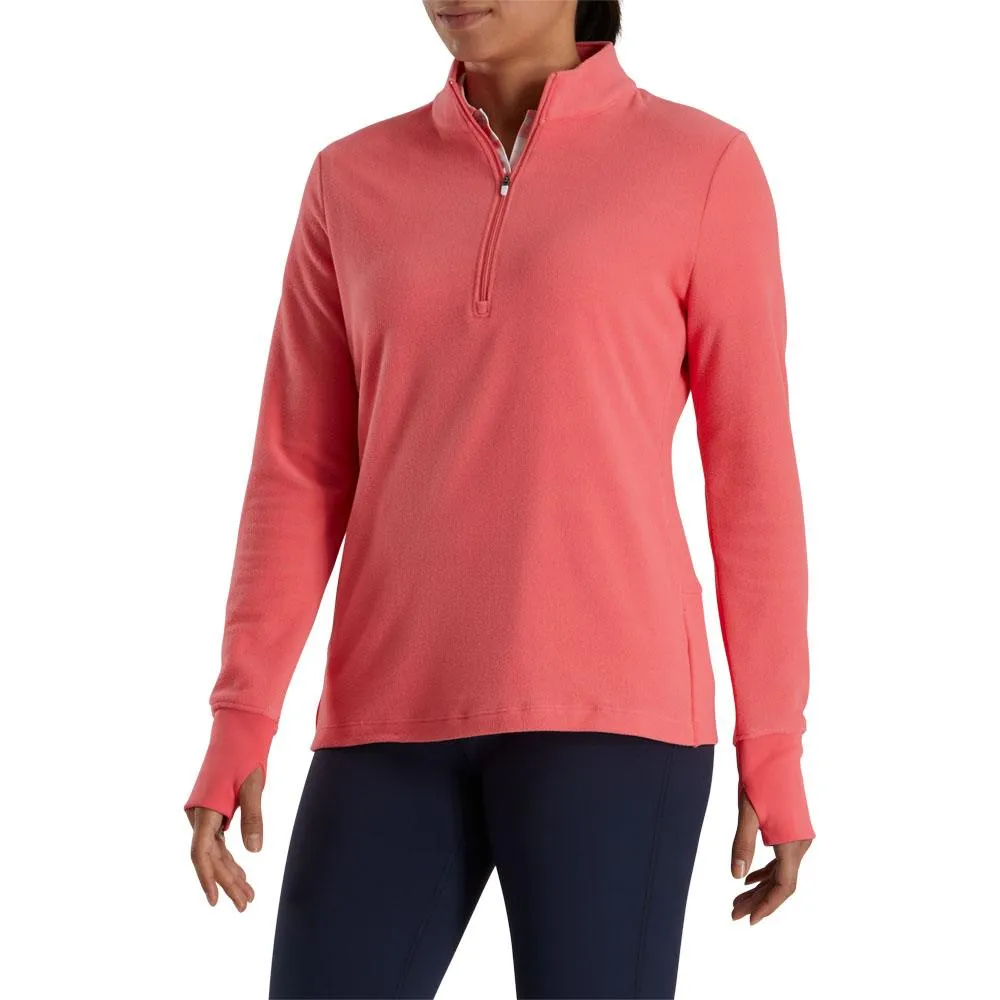 FootJoy Half-Zip Fleece Mid Layer Golf Pullover 2023 Women