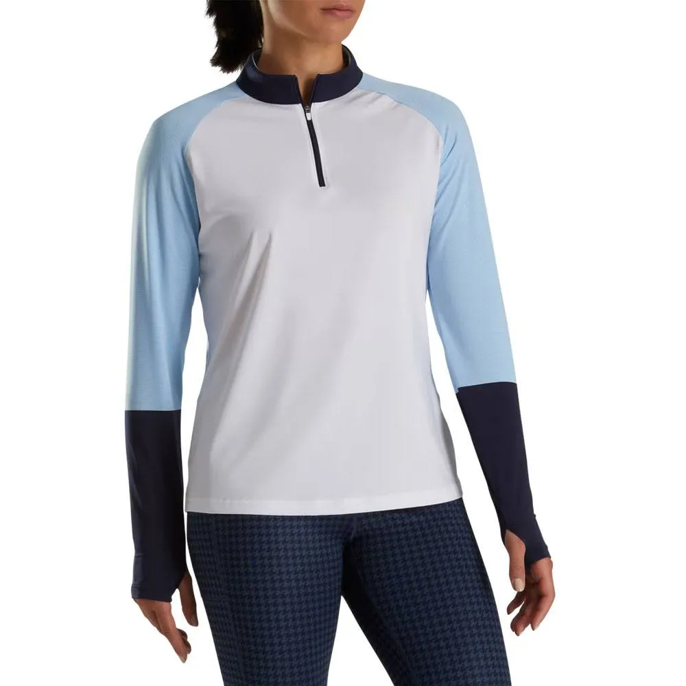 FootJoy Micro Stripe Sun Protection Shirt Golf Pullover 2023 Women