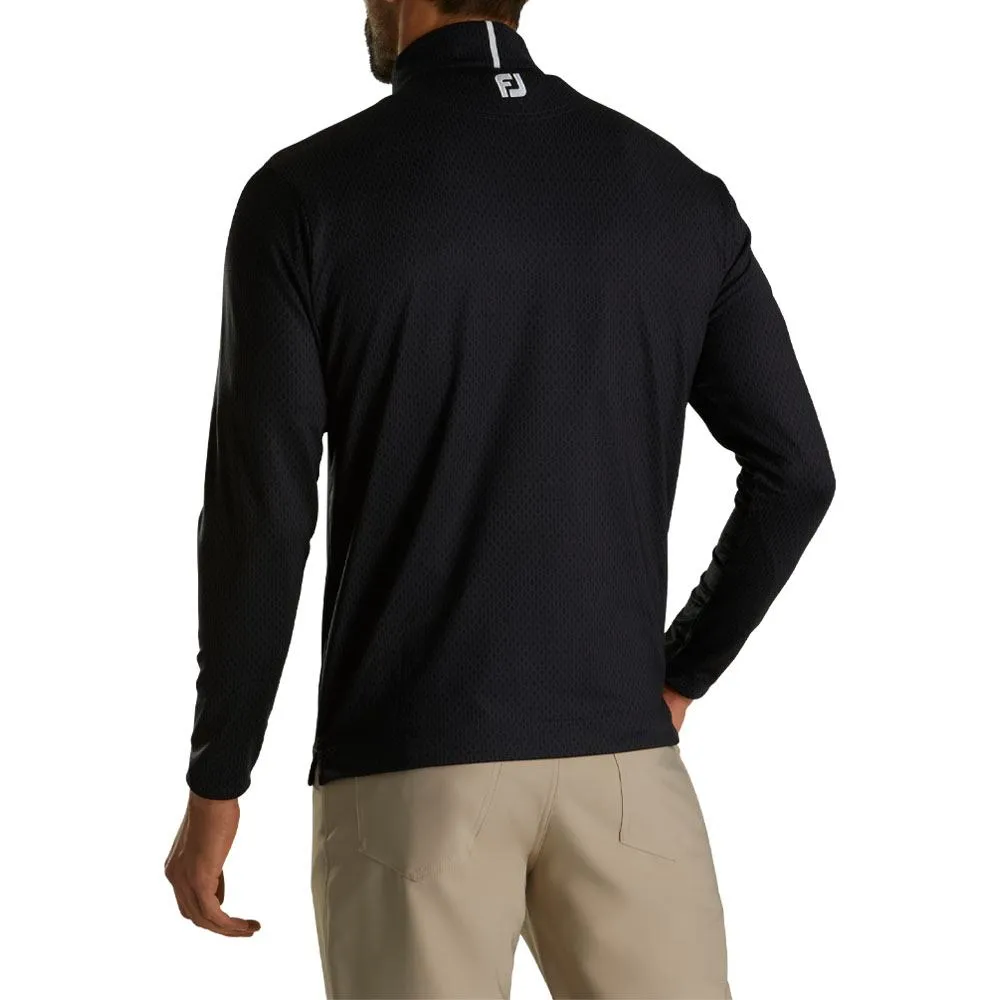 FootJoy Tonal Print Knit Midlayer Golf Pullover 2023