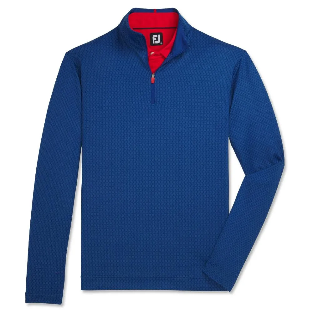 FootJoy Tonal Print Knit Midlayer Golf Pullover 2023