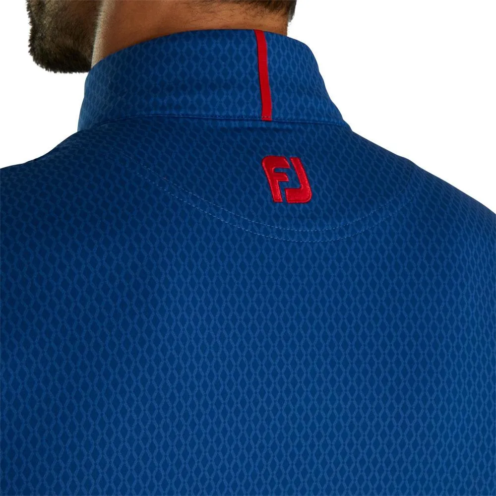 FootJoy Tonal Print Knit Midlayer Golf Pullover 2023