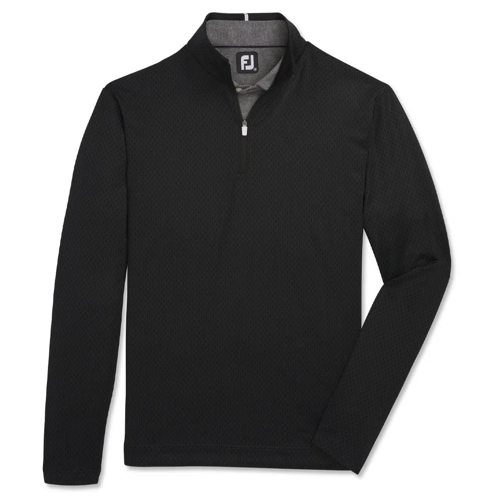 FootJoy Tonal Print Knit Midlayer Golf Pullover 2023