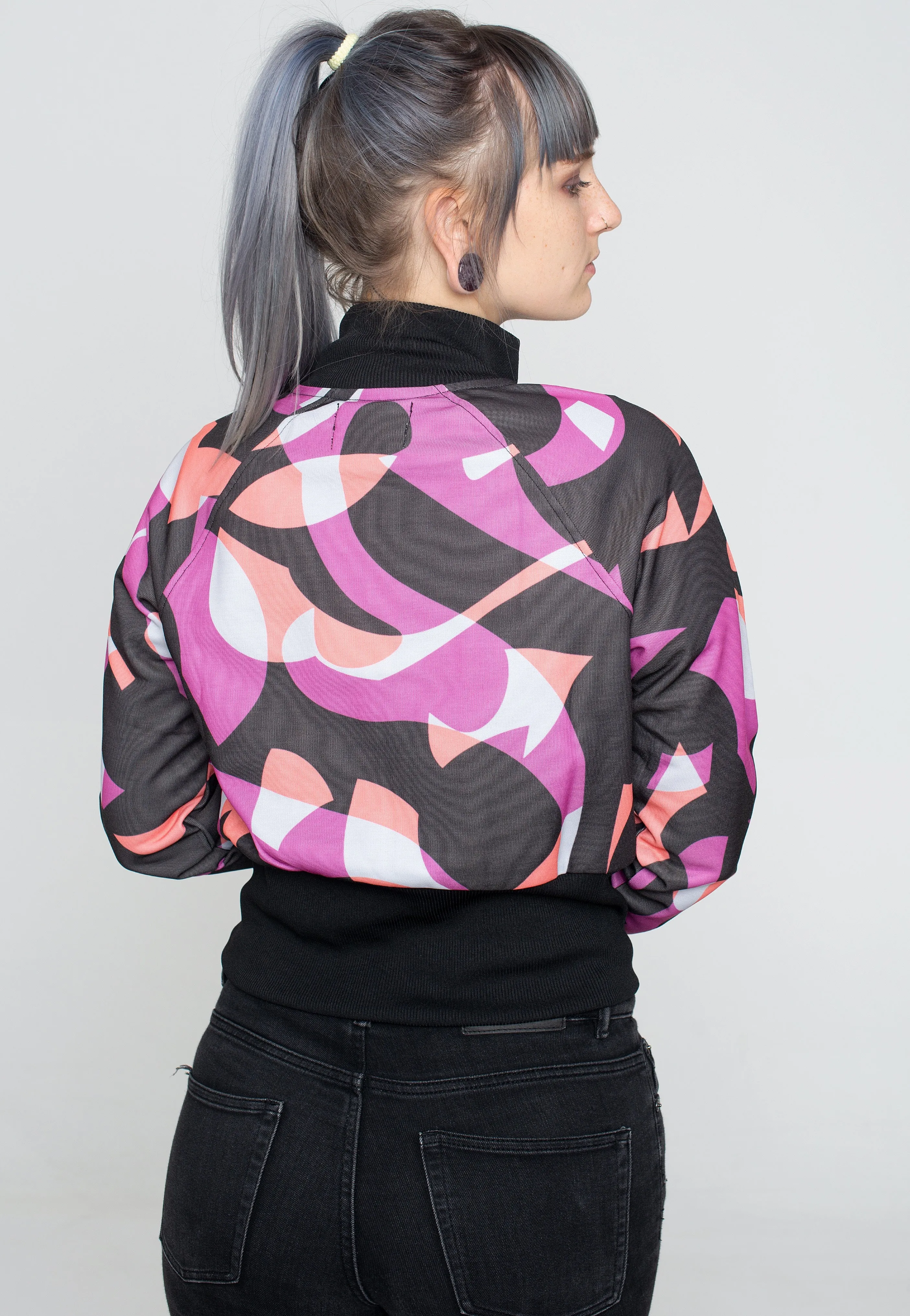 Fred Perry x Amy Winehouse - Abstract Print Track Black - Track Jacket