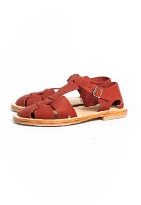 FRENCH MILITARY SANDALS RED