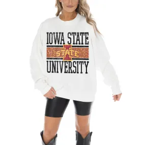 Gameday Couture Iowa State Cyclones Women's White Fair Catch Pullover Sweatshirt