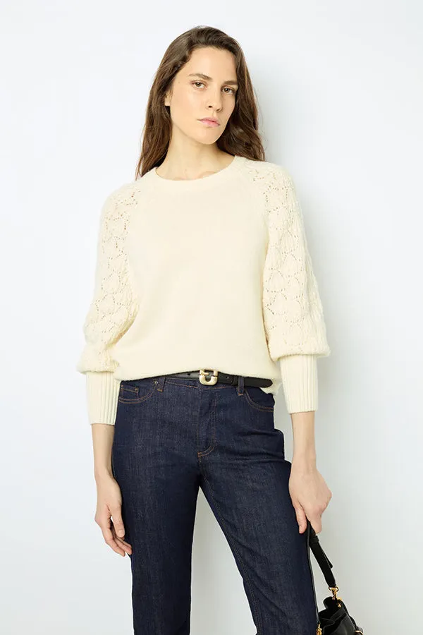 Gerard Darel JOELYNE OPENWORK SLEEVES PULLOVER