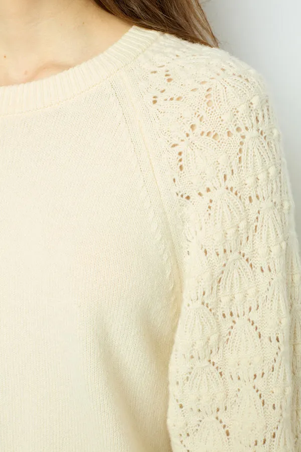 Gerard Darel JOELYNE OPENWORK SLEEVES PULLOVER