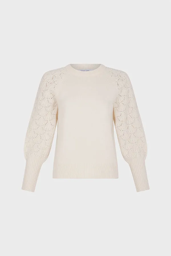 Gerard Darel JOELYNE OPENWORK SLEEVES PULLOVER