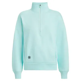 Gfore Pray For Birdies French Terry Quarter Zip Boxy Golf Pullover 2024 Women