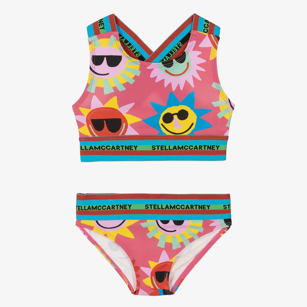 Girls Pink Sun Bikini