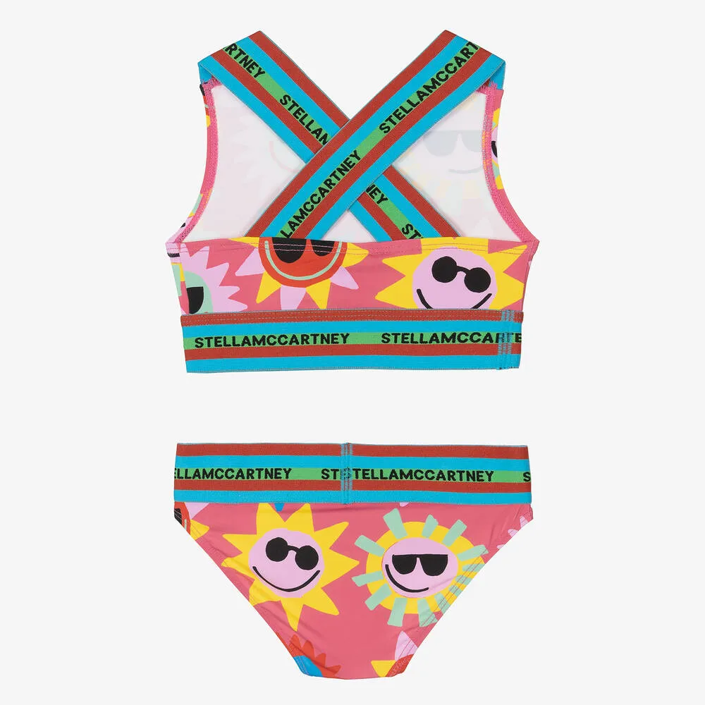 Girls Pink Sun Bikini