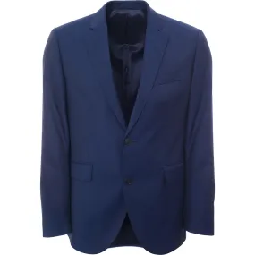 Hackett London Mens Lightweight Wool Jacket in Bright Navy