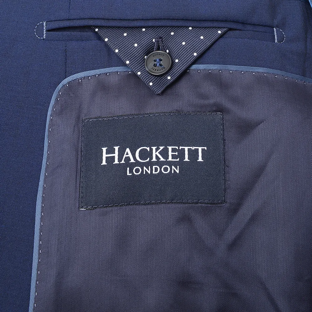 Hackett London Mens Lightweight Wool Jacket in Bright Navy