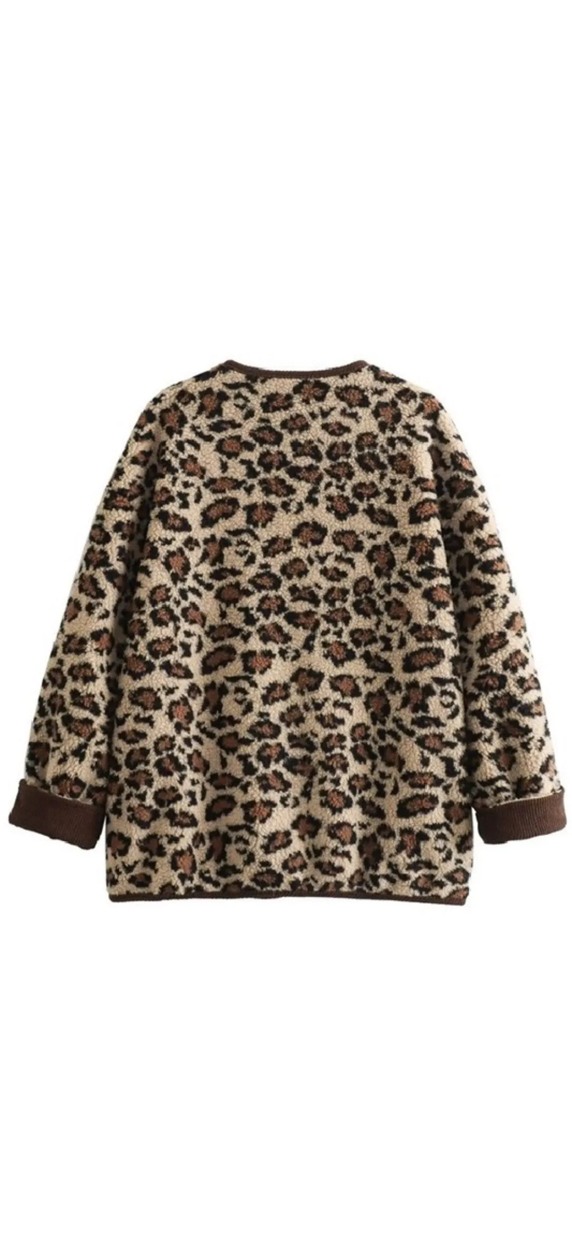 Holly Leopard Print Sherpa Jacket