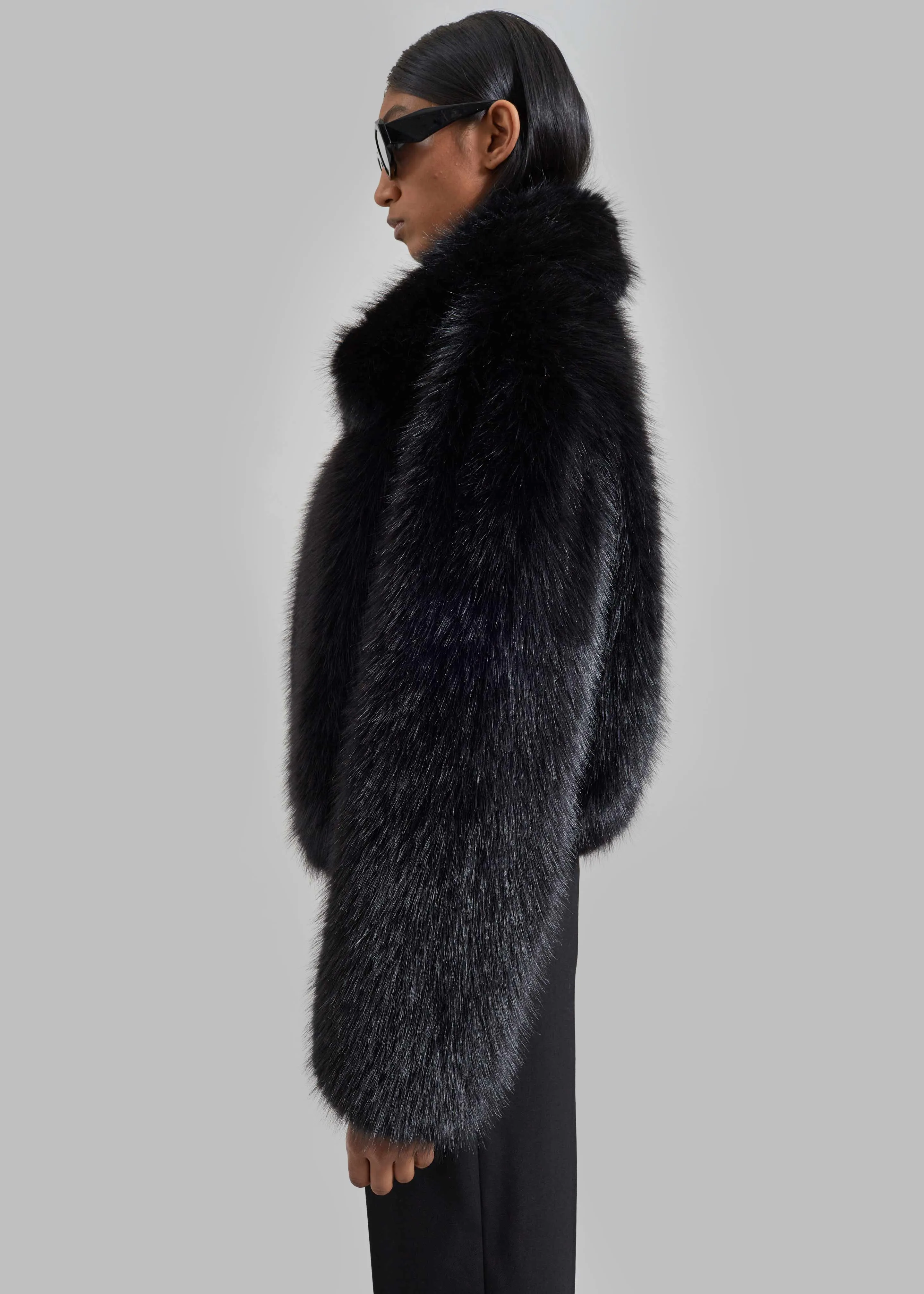 Hope Faux Fur Jacket - Black