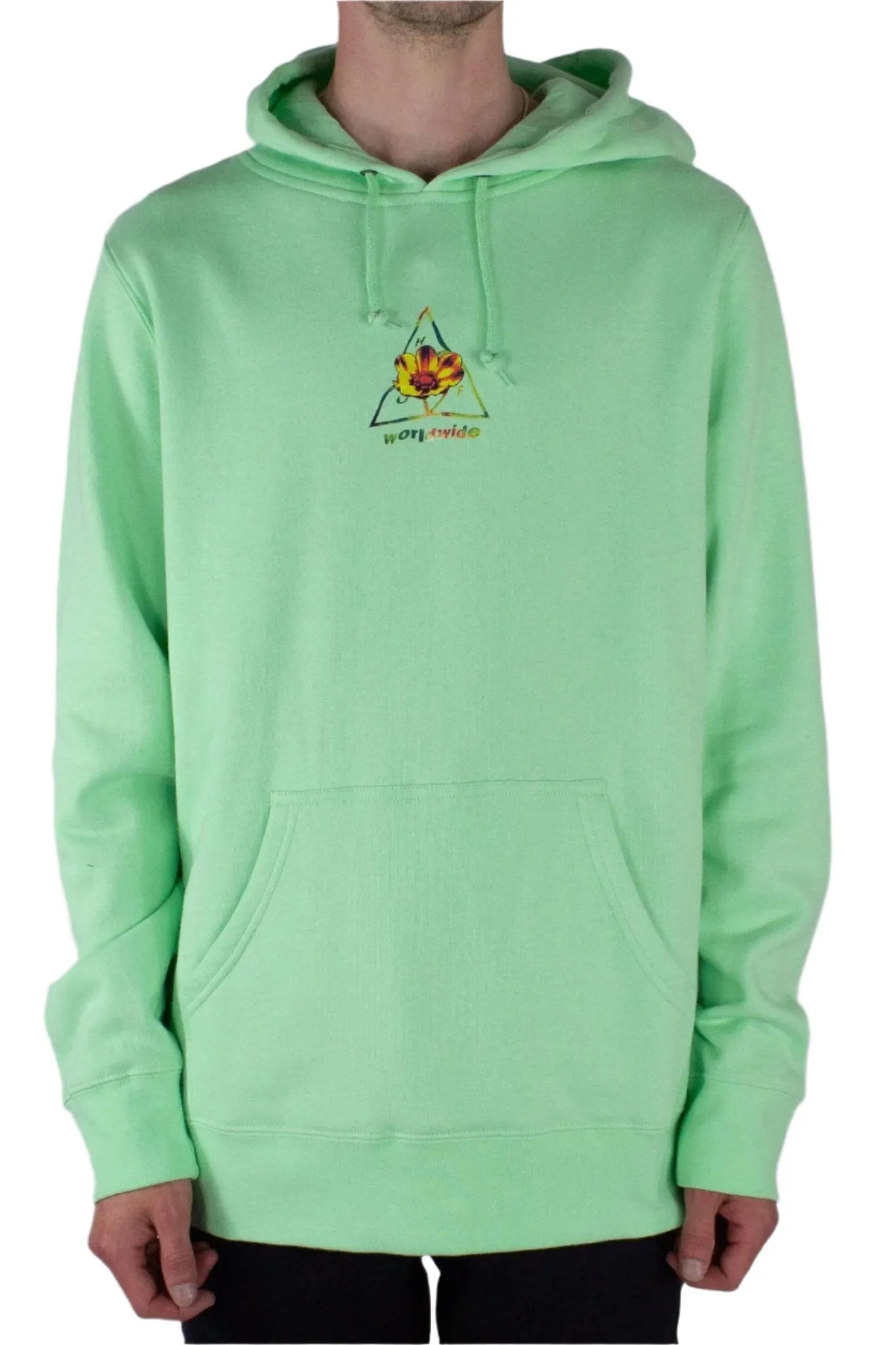 HUF Come Down Hoodie- Neo Mint exclusive at Remix